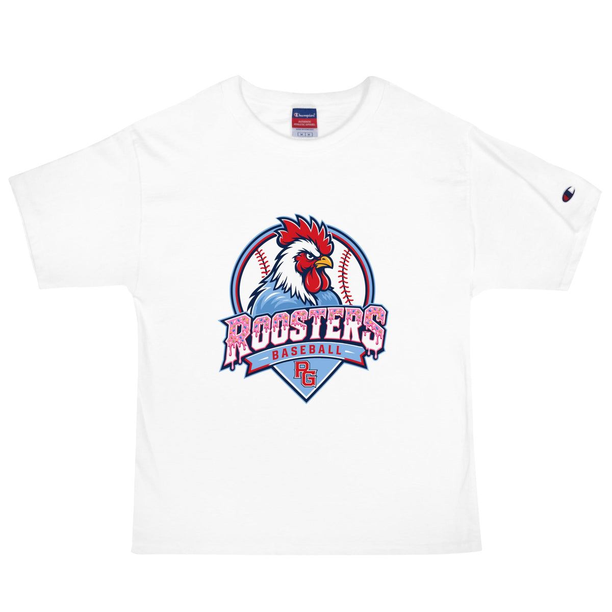 Signature | Champion T-Shirt | Rooster Nation | Emblem Logo