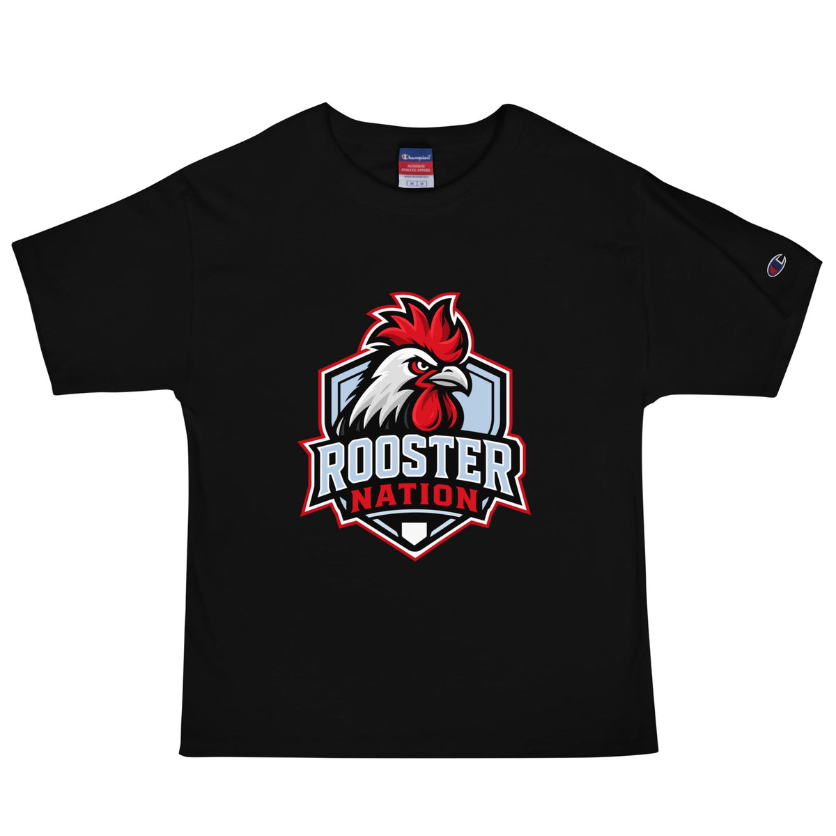 Signature | Champion T-Shirt | Rooster Nation | Shield Logo