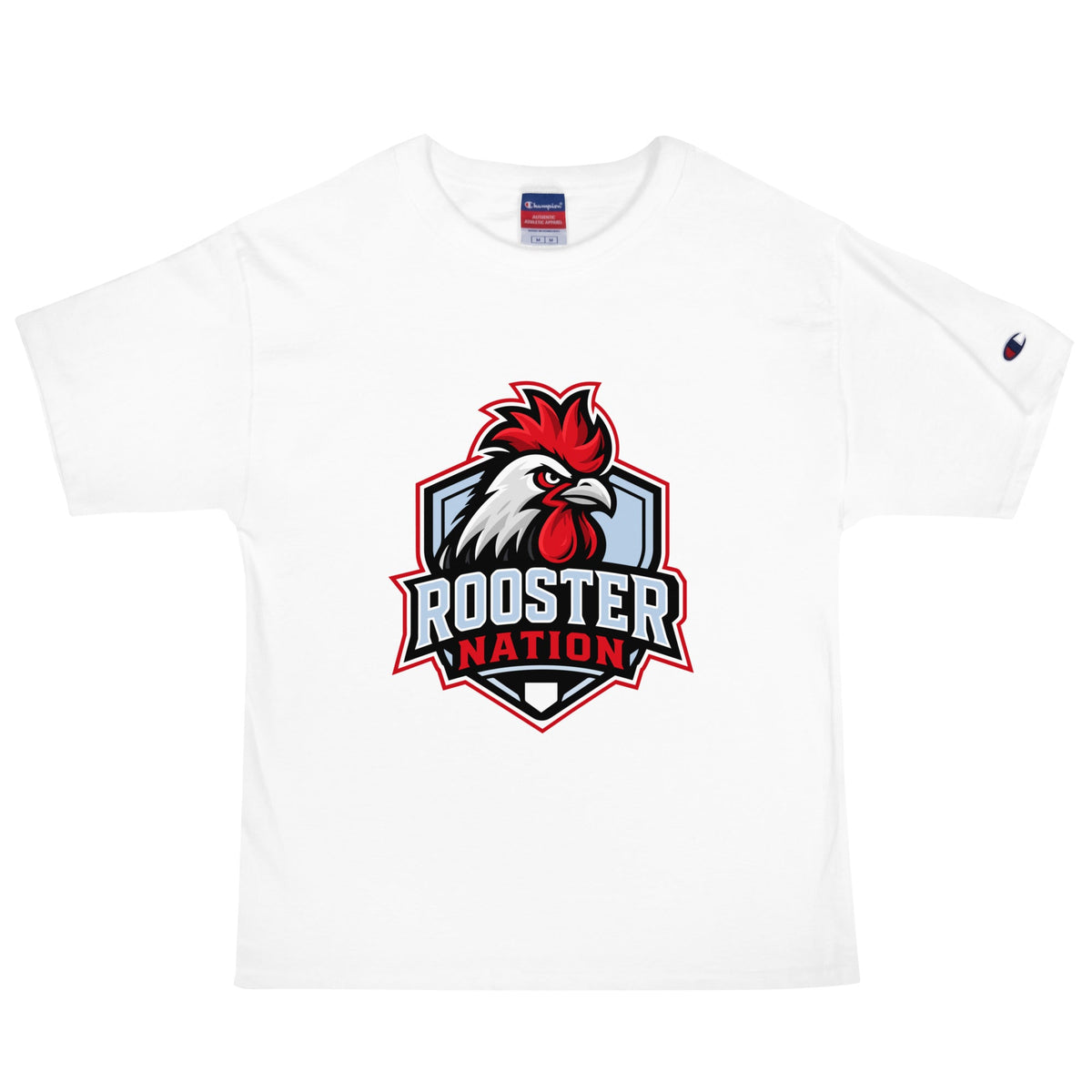Signature | Champion T-Shirt | Rooster Nation | Shield Logo