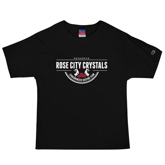 Signature | Champion T-Shirt | Rose City Crystals | Script Logo