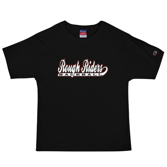 Signature | Champion T-Shirt | Rough Riders | Baseball Script Logo