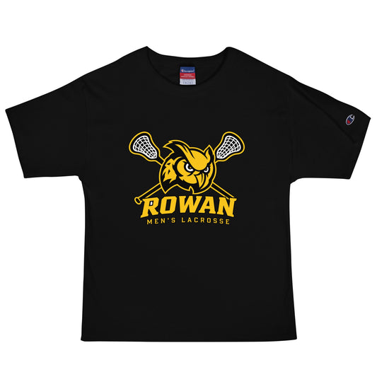 Signature | Champion T-Shirt | Rowan Men’s Lacrosse | Crest Logo
