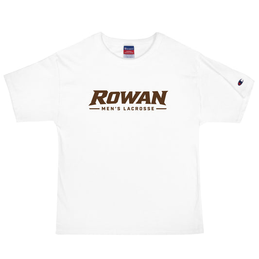 Signature | Champion T-Shirt | Rowan Men’s Lacrosse | Modern Script Logo