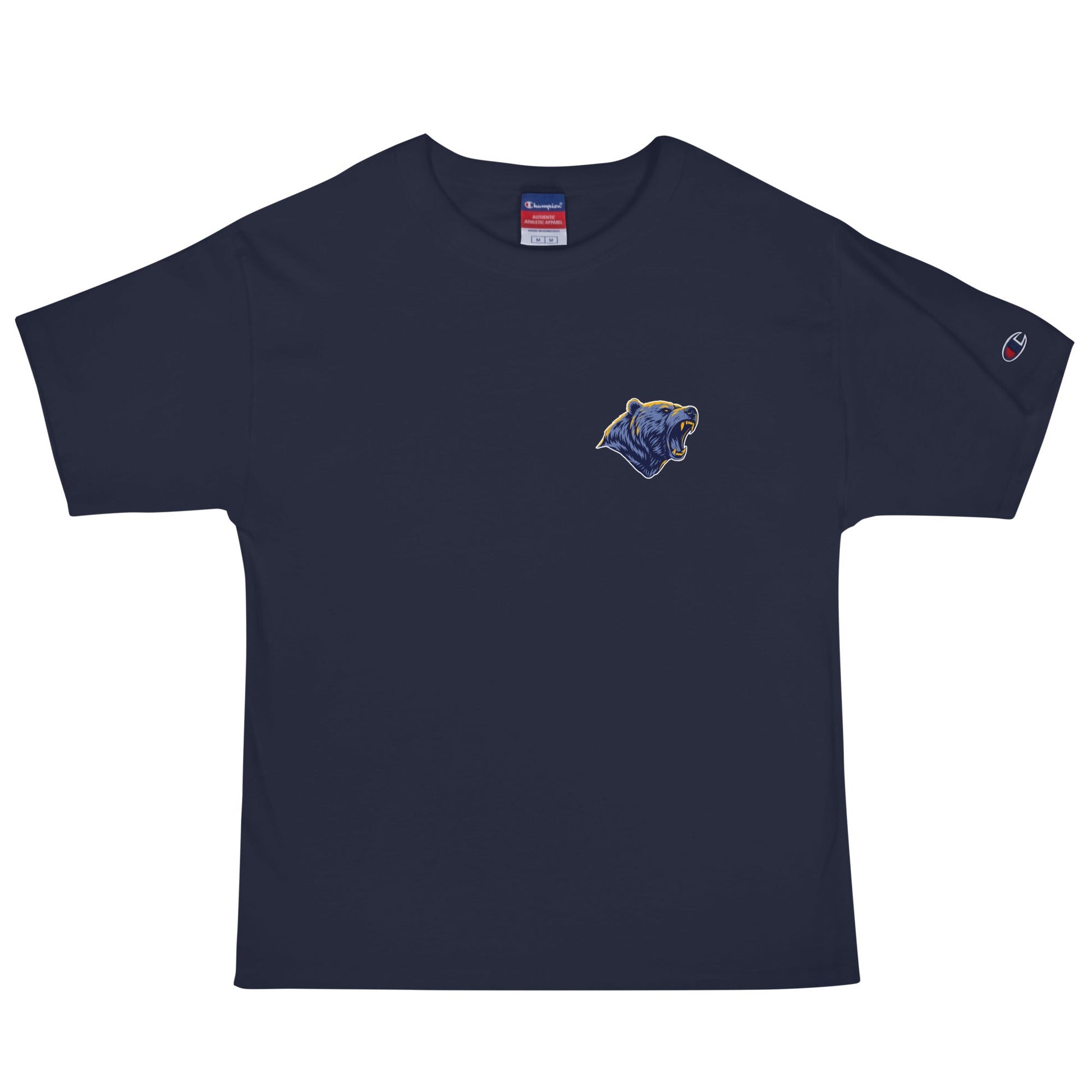Signature | Champion T-Shirt | Rutherford County Grizzlies Football | Mascot Logo