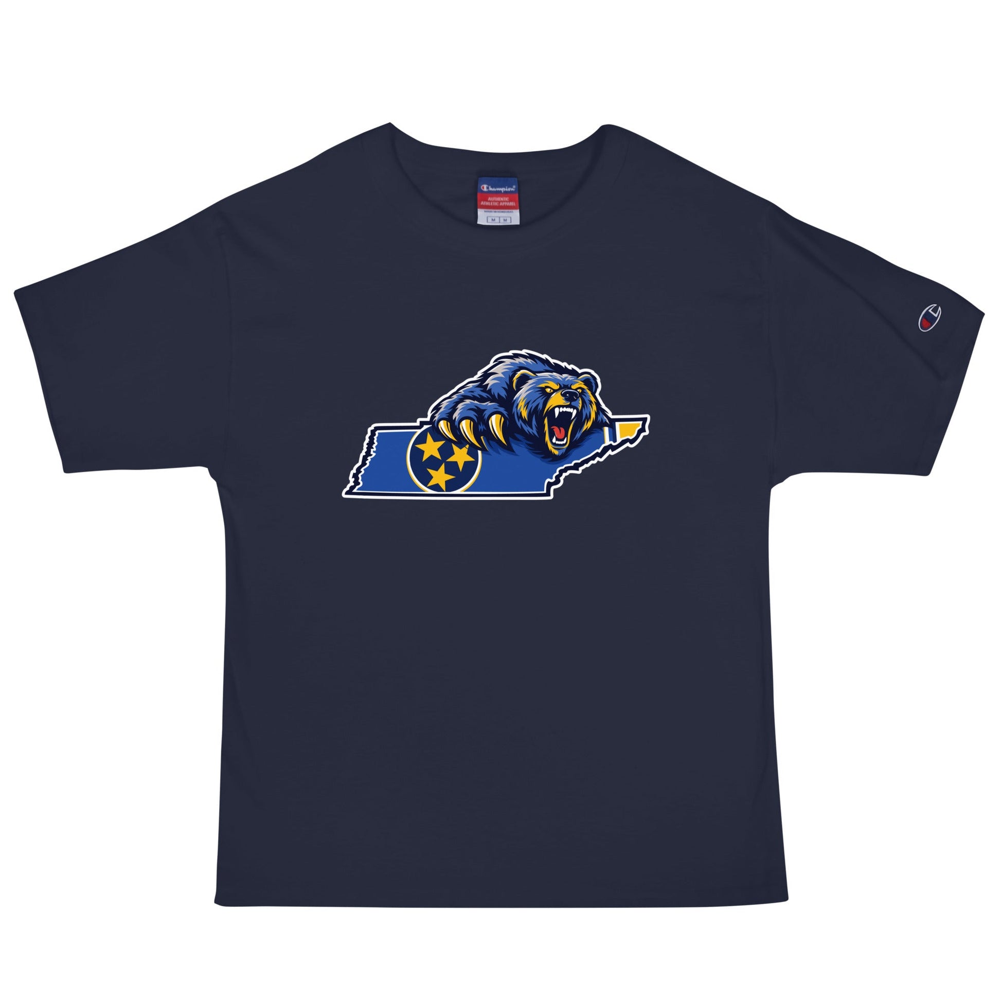 Signature | Champion T-Shirt | Rutherford County Grizzlies Football | Tennessee Logo