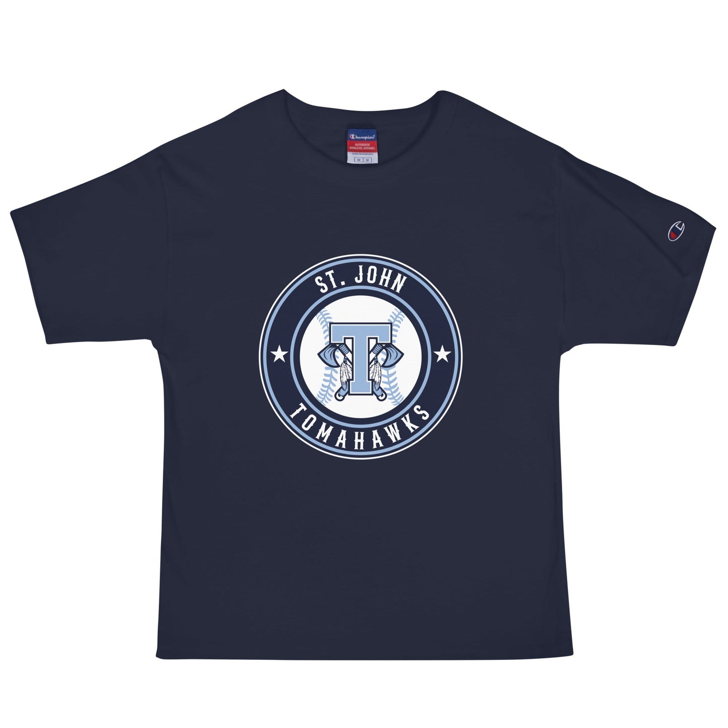 Signature | Champion T-Shirt | Saint John Tomahawks | Badge Logo