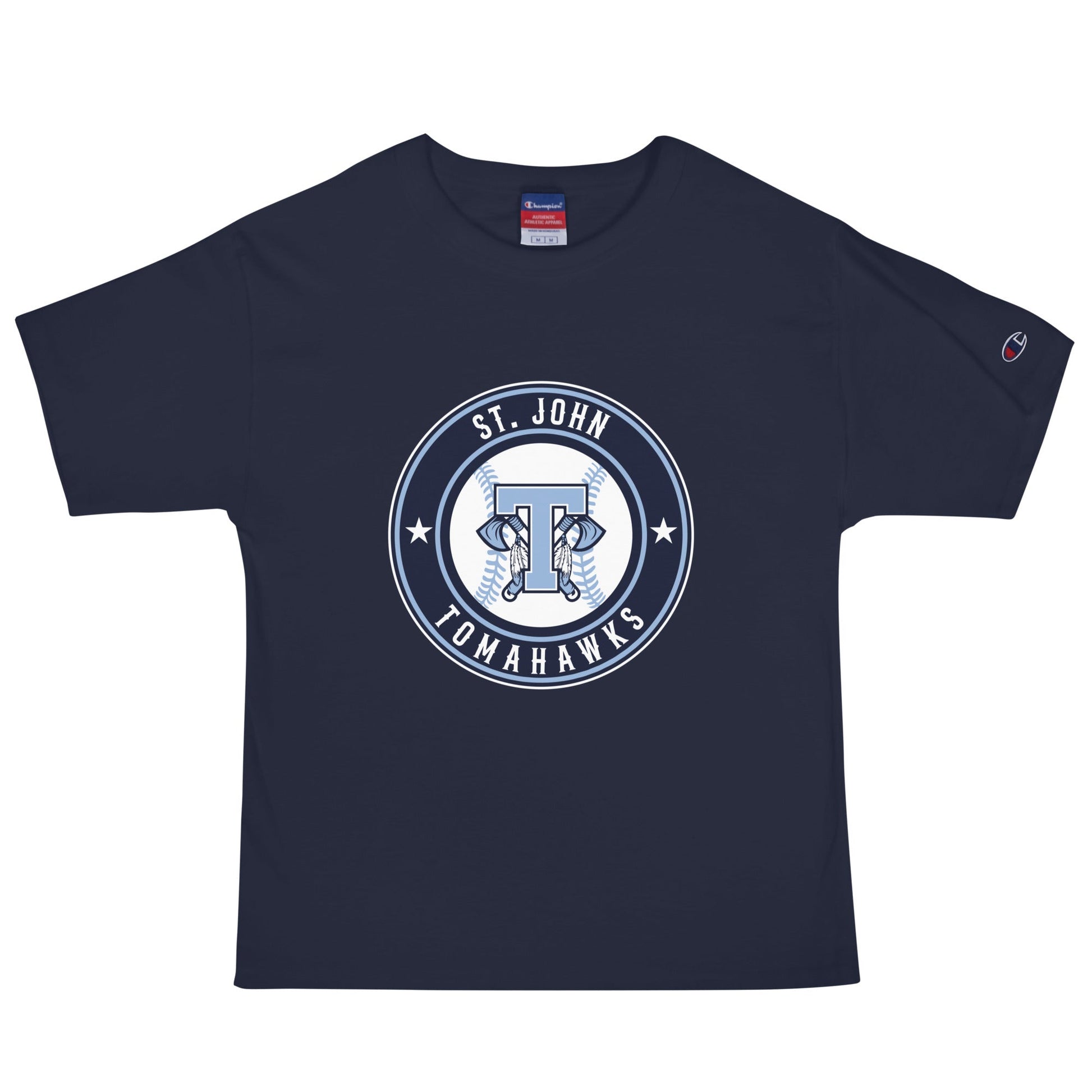 Signature | Champion T-Shirt | Saint John Tomahawks | Badge Logo