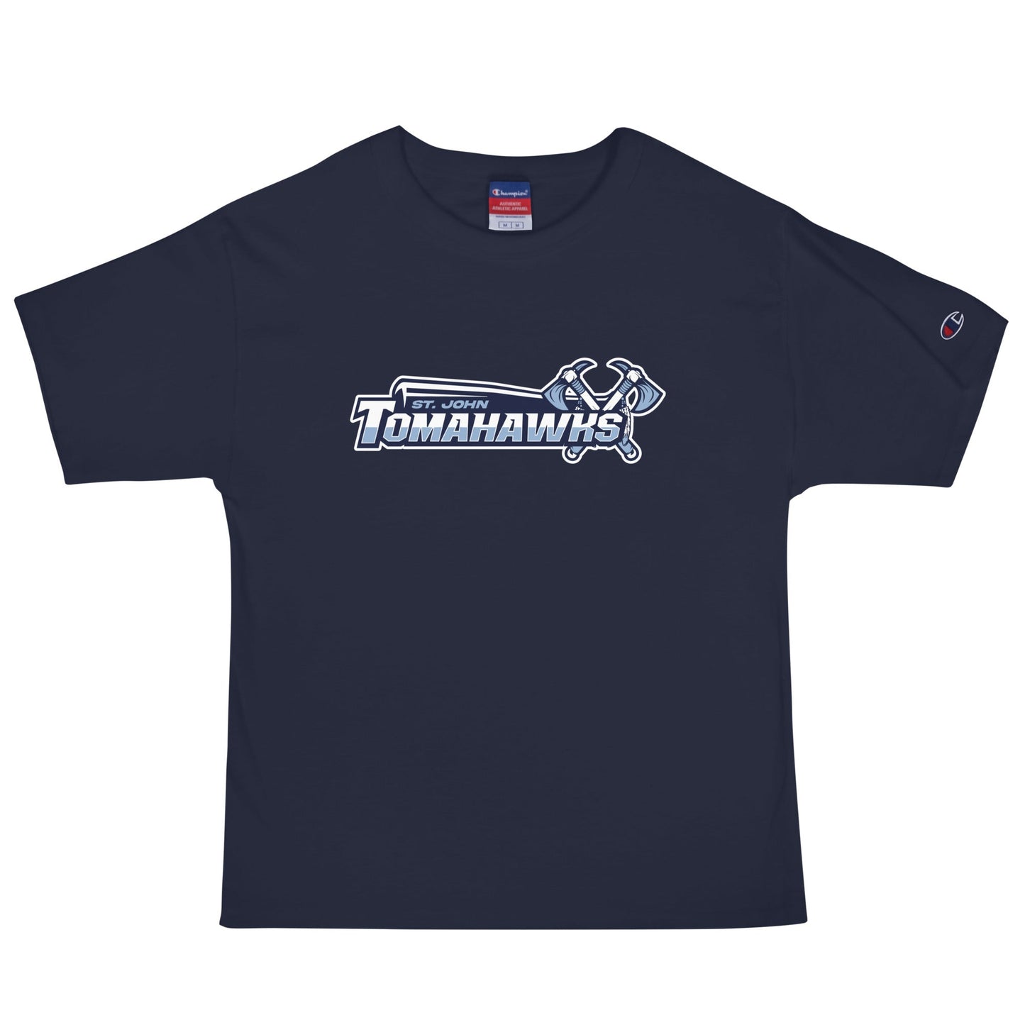 Signature | Champion T-Shirt | Saint John Tomahawks | Script Logo