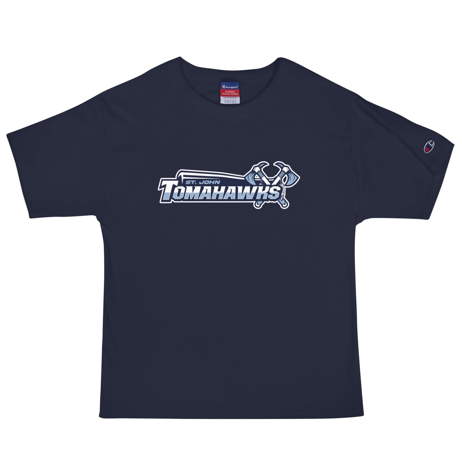 Signature | Champion T-Shirt | Saint John Tomahawks | Script Logo