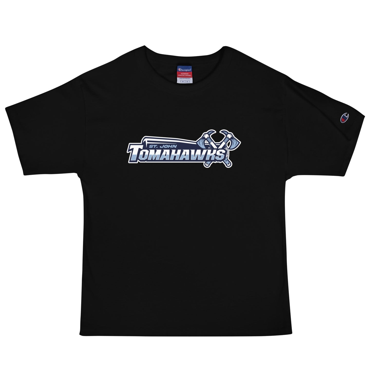 Signature | Champion T-Shirt | Saint John Tomahawks | Script Logo