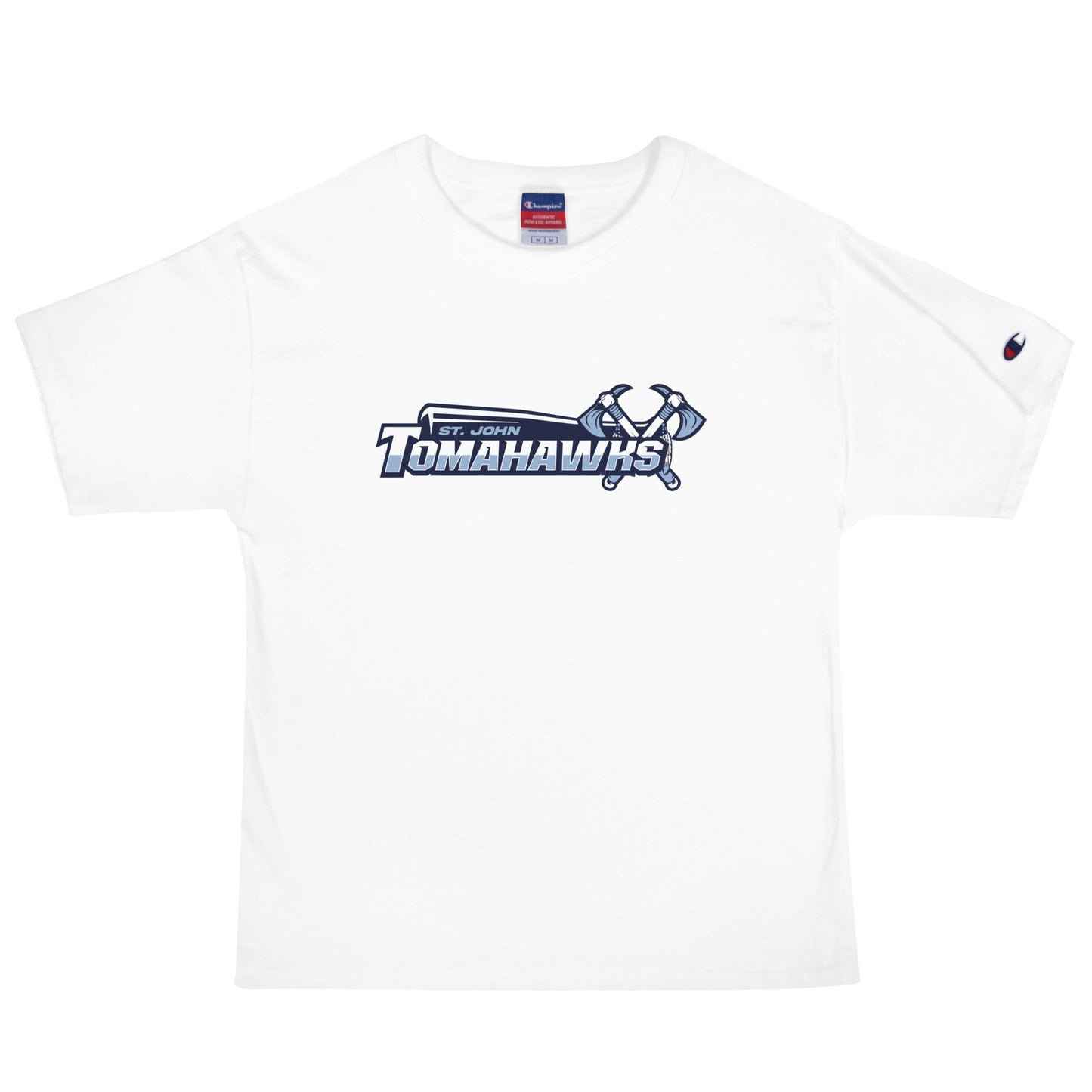 Signature | Champion T-Shirt | Saint John Tomahawks | Script Logo