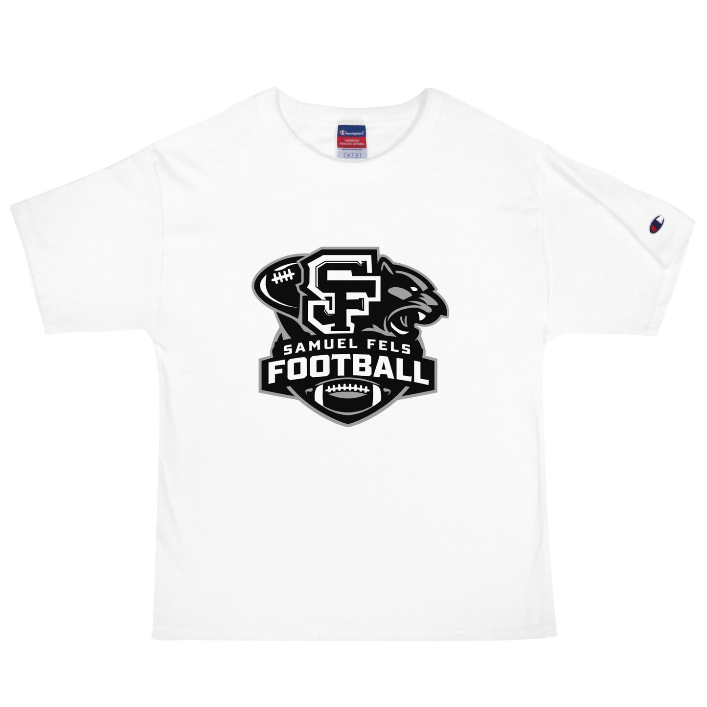 Signature | Champion T-Shirt | Samuel Fels Football | Crest Logo