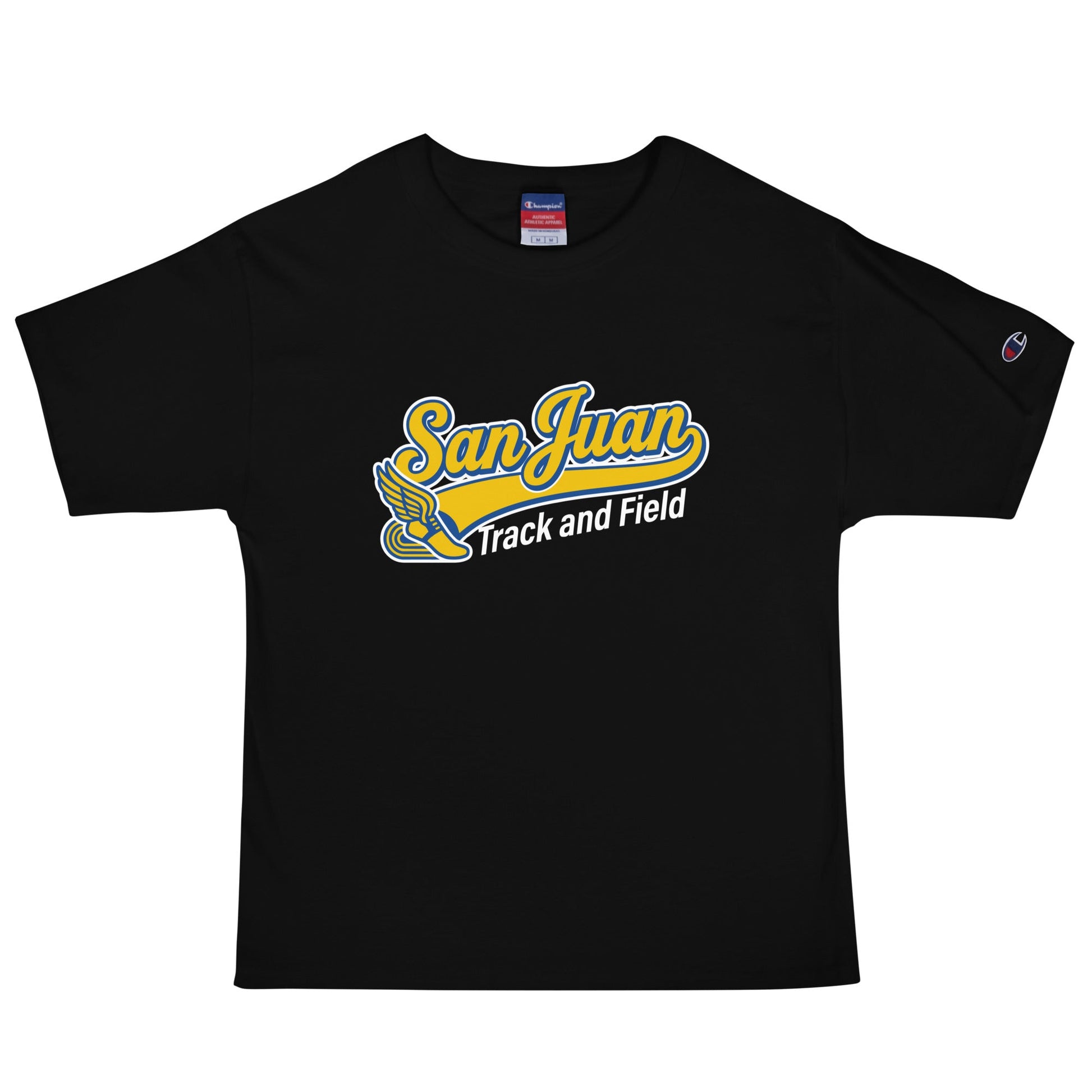 Signature | Champion T-Shirt | San Juan Track and Field | Script Logo