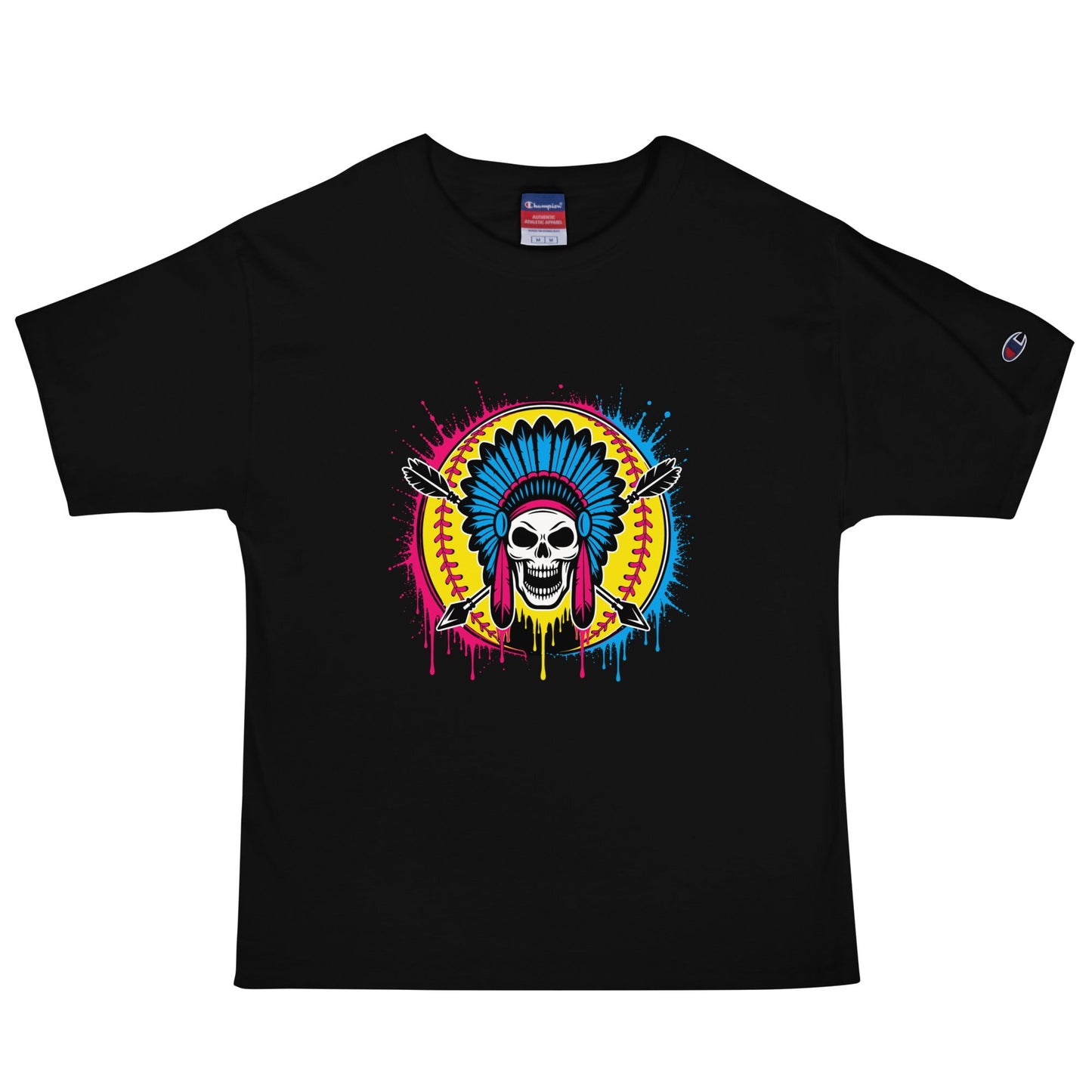 Signature | Champion T-Shirt | Savage Softball | Emblem Logo