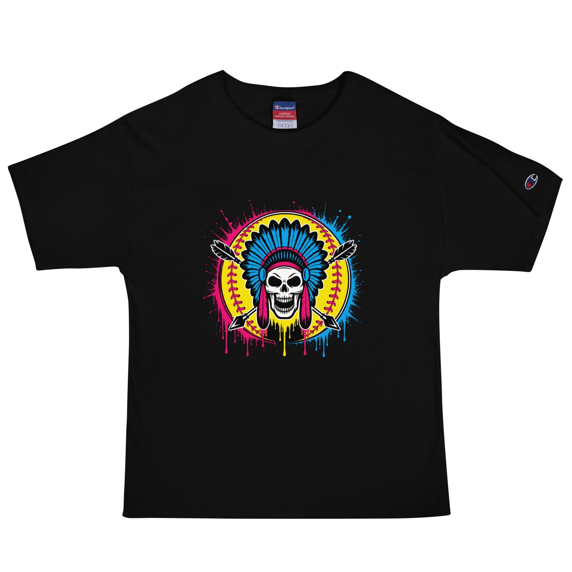 Signature | Champion T-Shirt | Savage Softball | Emblem Logo