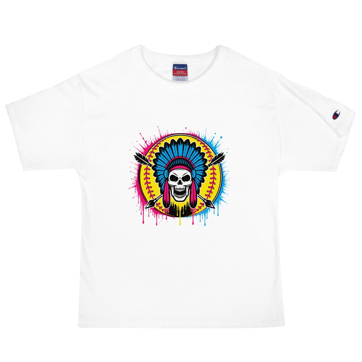 Signature | Champion T-Shirt | Savage Softball | Emblem Logo