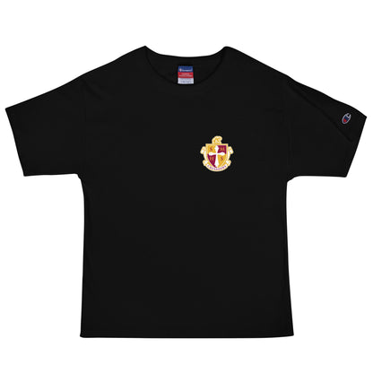 Signature | Champion T-Shirt | Scecina High School Track and Field | Crest Logo