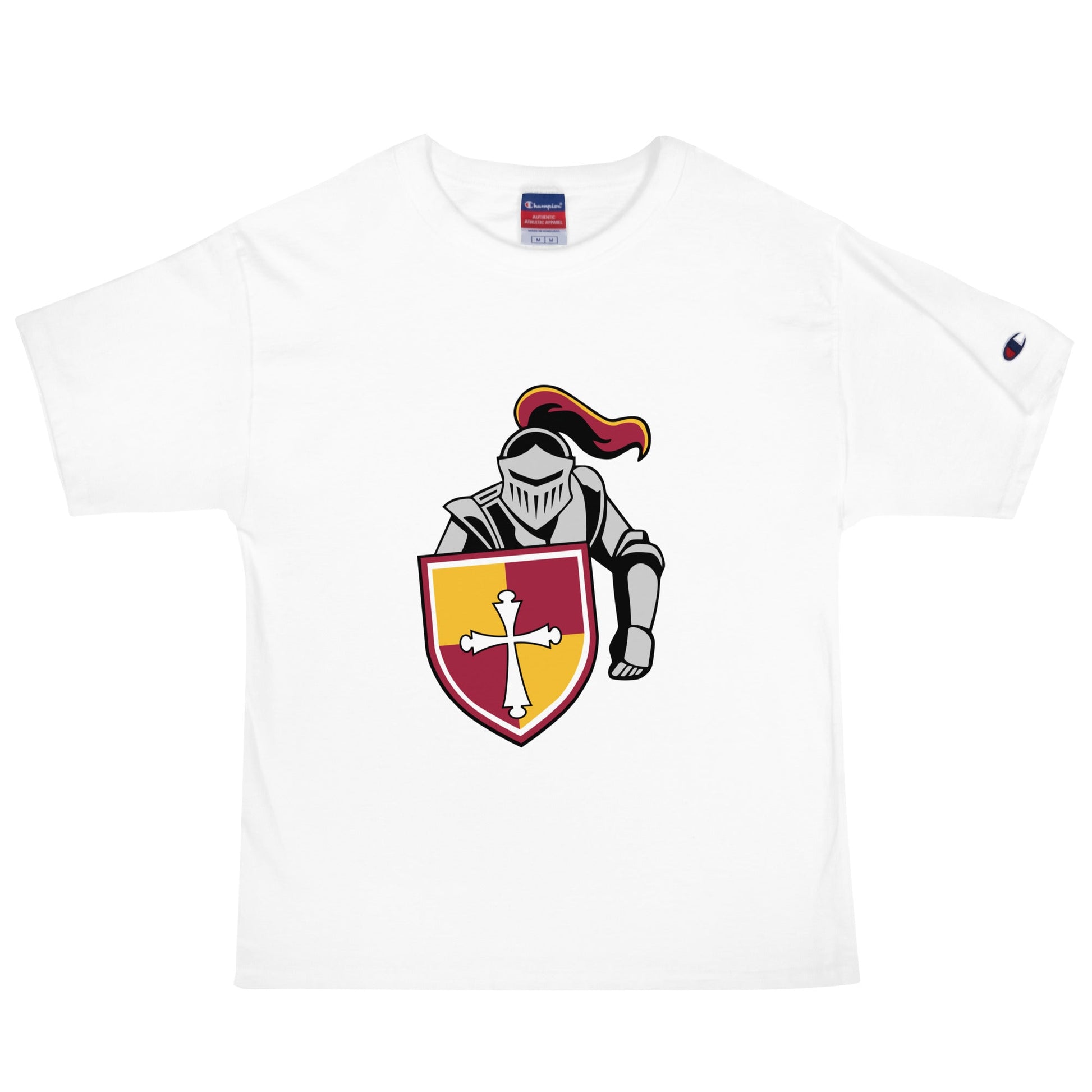 Signature | Champion T-Shirt | Scecina High School Track and Field | Crusader Logo
