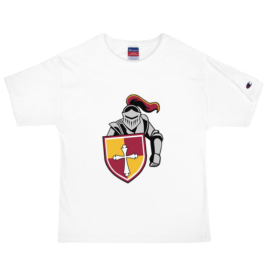 Signature | Champion T-Shirt | Scecina High School Track and Field | Crusader Logo