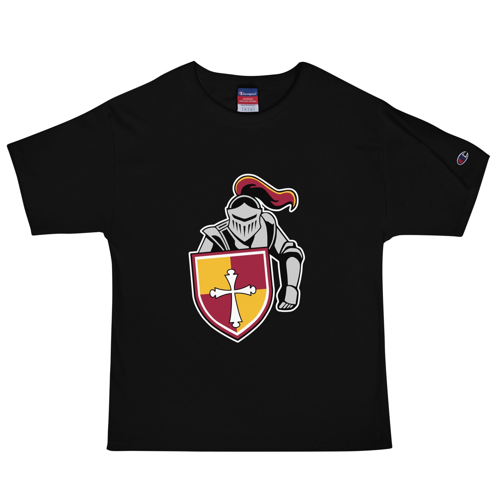 Signature | Champion T-Shirt | Scecina High School Track and Field | Crusader Logo