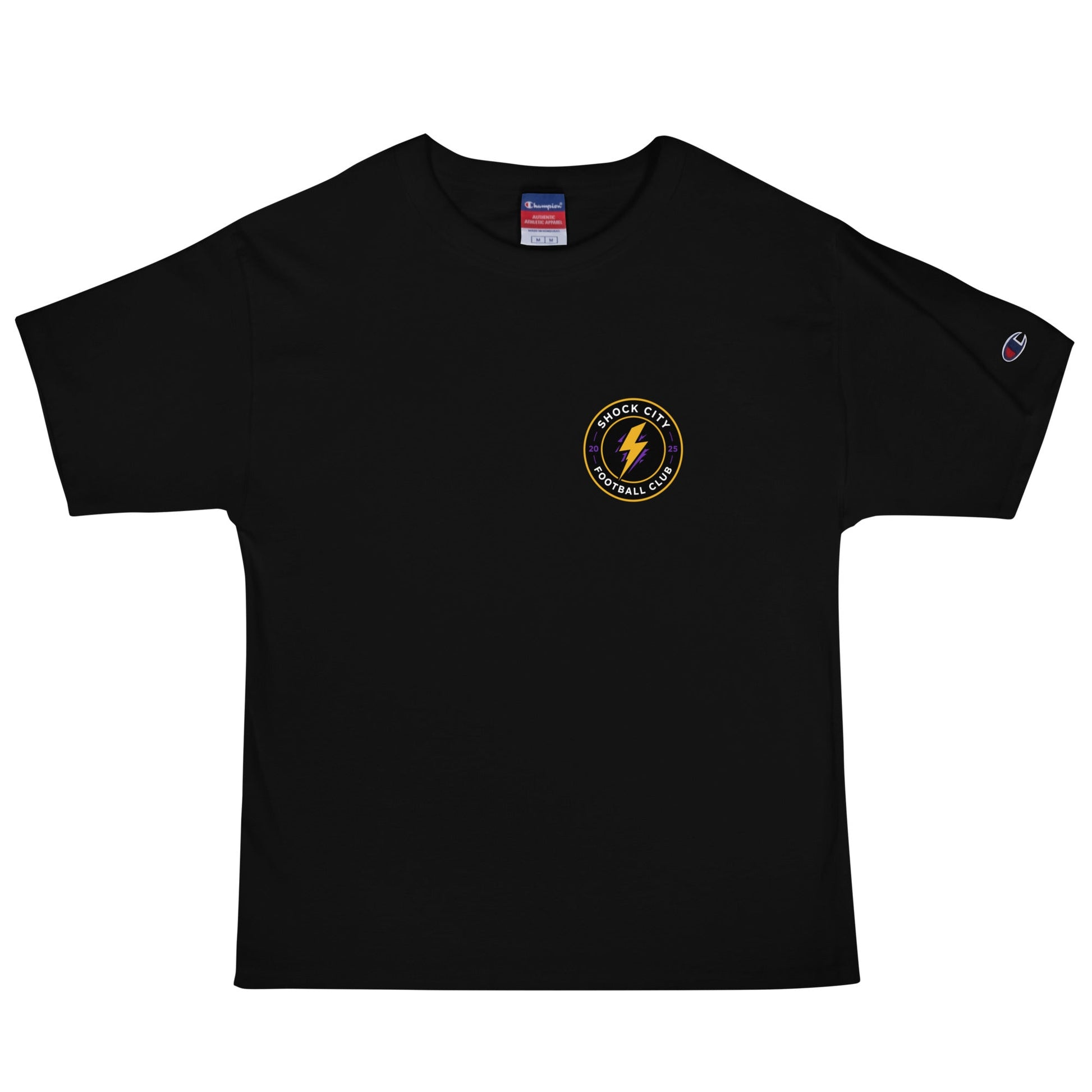 Signature | Champion T-Shirt | Shock City FC | Badge Logo