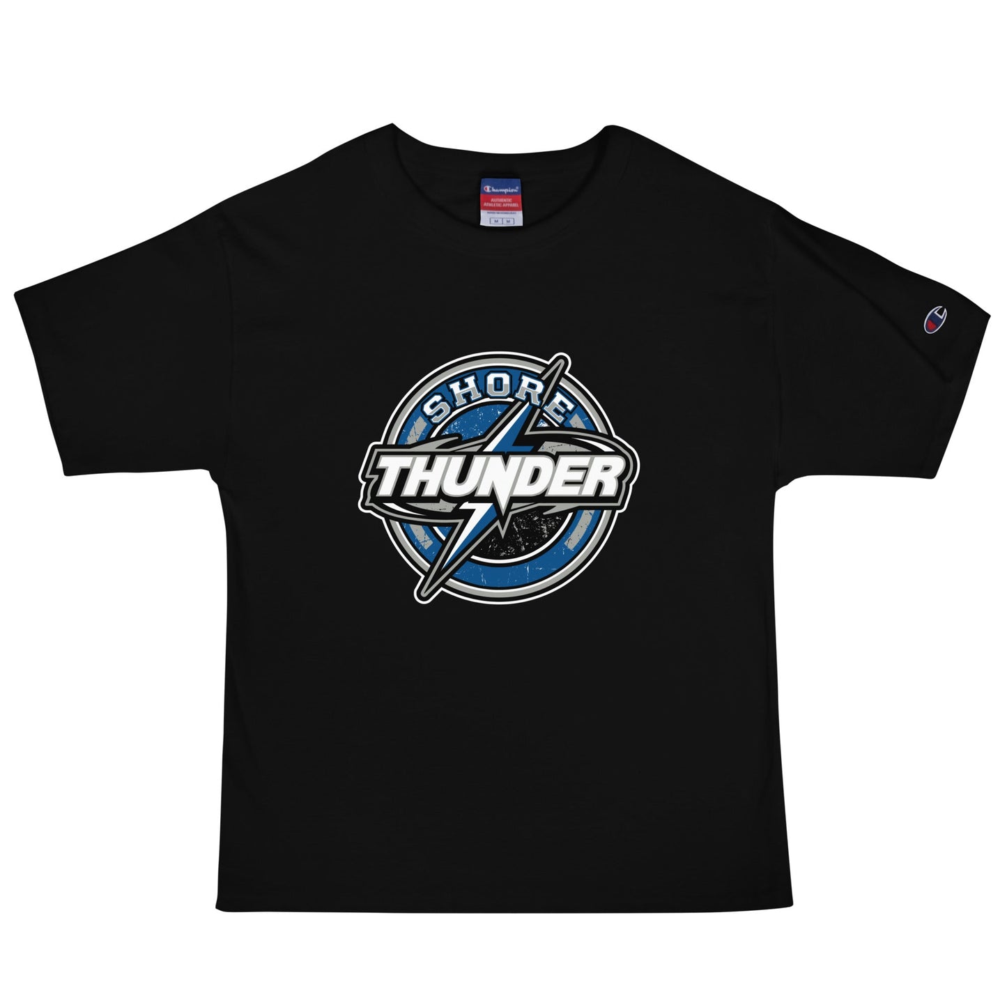 Signature | Champion T-Shirt | Shore Thunder LLC | Badge Logo