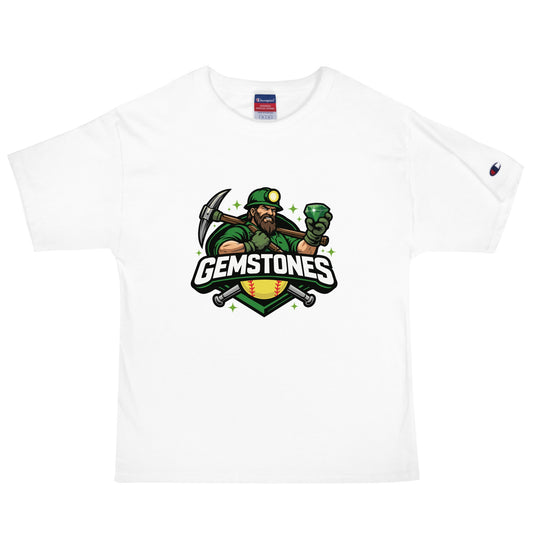 Signature | Champion T-Shirt | Silver Valley Gemstones | Emerald Valley Logo