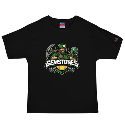 Signature | Champion T-Shirt | Silver Valley Gemstones | Emerald Valley Logo