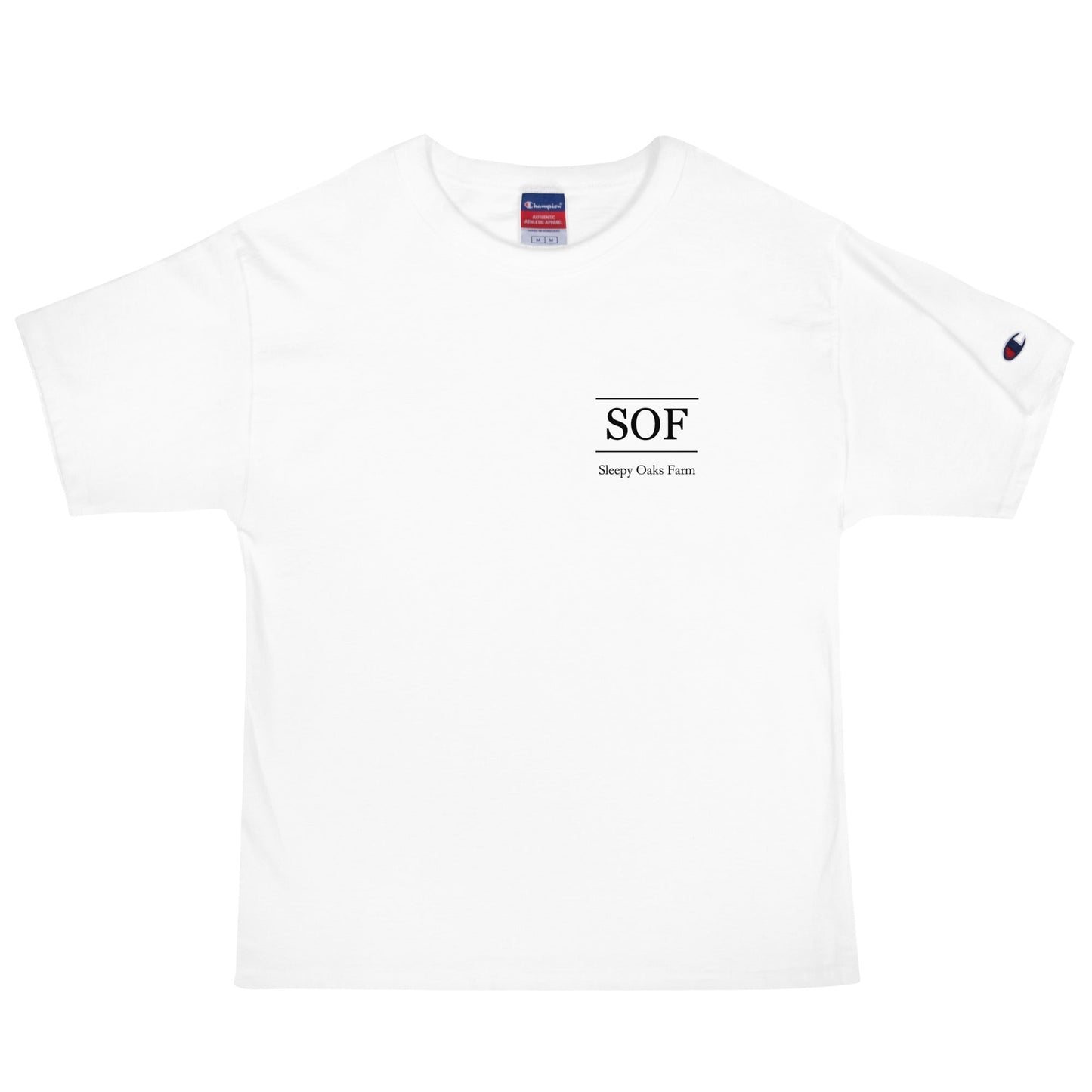 Signature | Champion T-Shirt | Sleepy Oaks Farm | SOF Logo