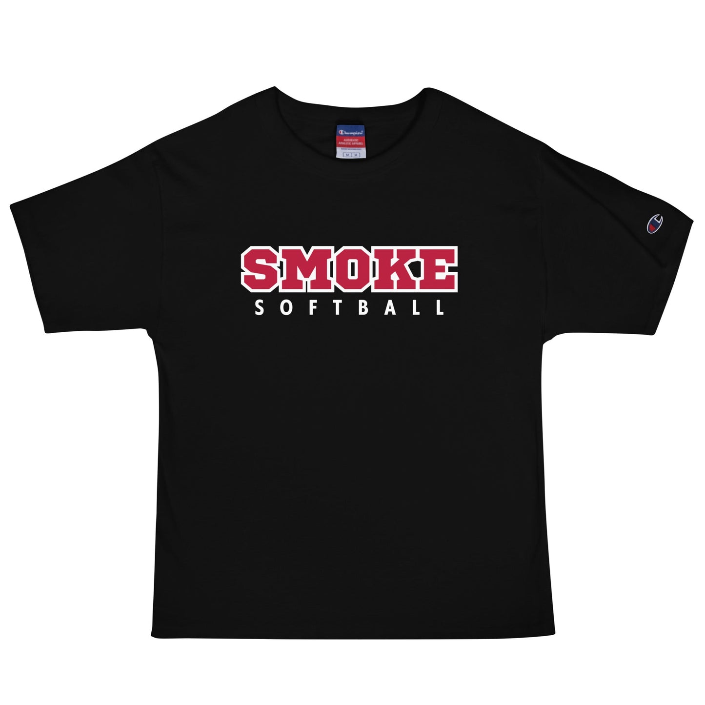 Signature | Champion T-Shirt | Smoke 14U Softball | Modern Script Logo