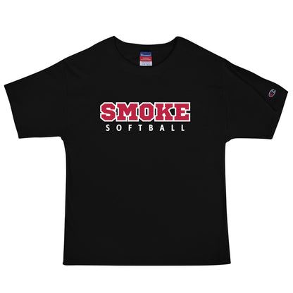 Signature | Champion T-Shirt | Smoke 14U Softball | Modern Script Logo