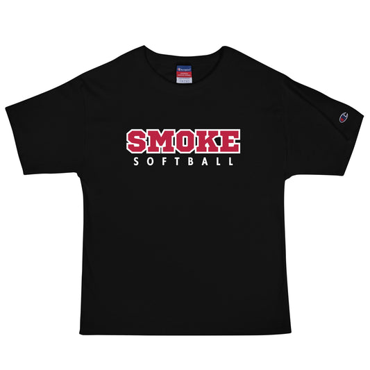 Signature | Champion T-Shirt | Smoke 14U Softball | Modern Script Logo