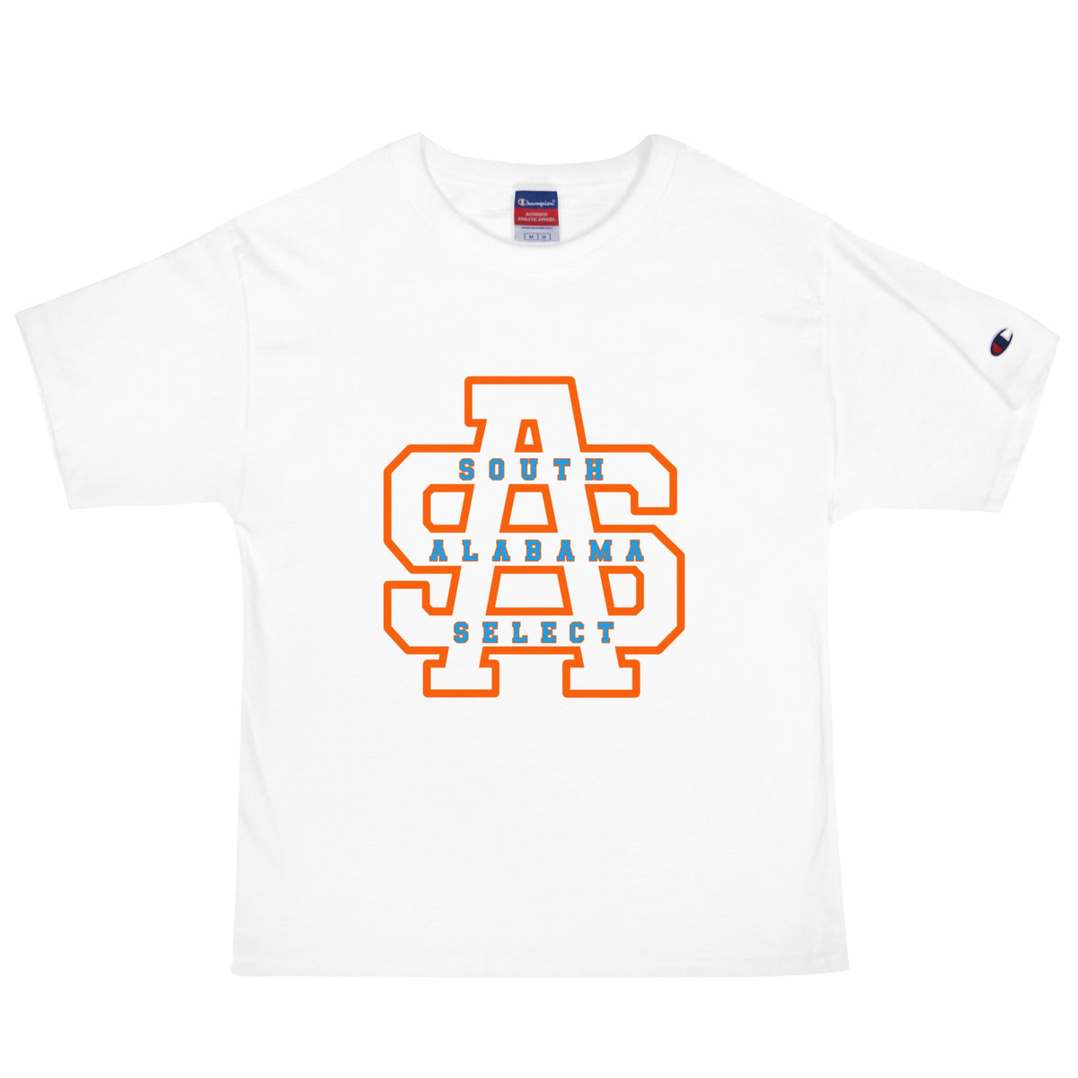 Signature | Champion T-Shirt | South Alabama Select 8U | Letter Crest Logo
