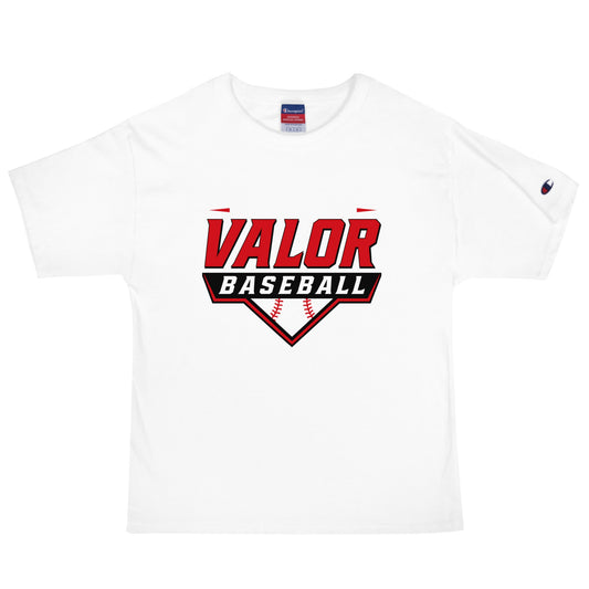 Signature | Champion T-Shirt | South Bend Valor Baseball | Vanguard Logo