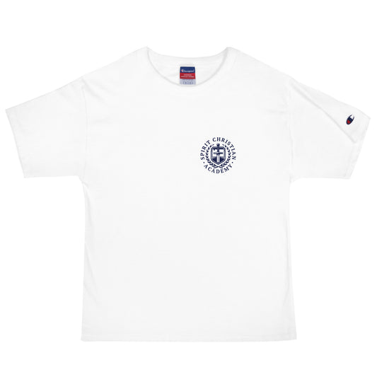 Signature | Champion T-Shirt | Spirit Christian Academy | Navy Script Logo