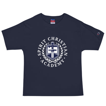Signature | Champion T-Shirt | Spirit Christian Academy | White Script Logo
