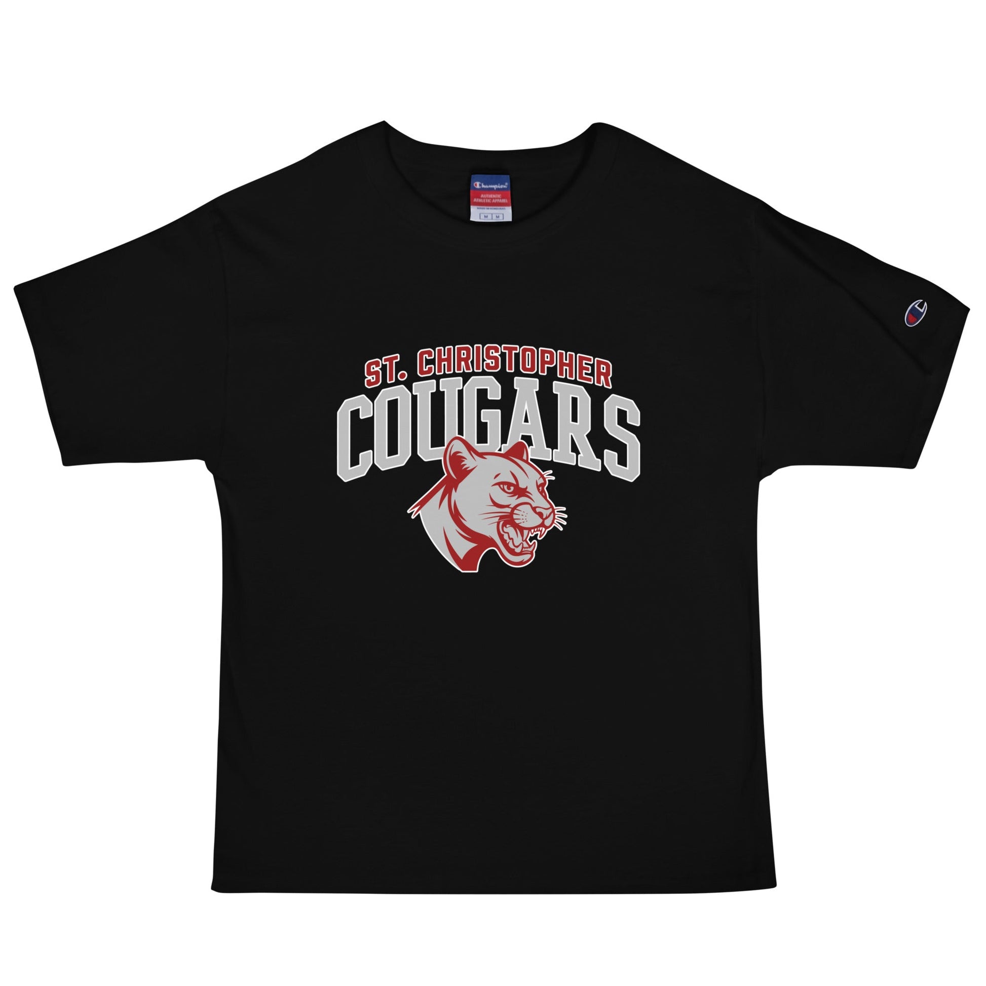 Signature | Champion T-Shirt | St. Christopher Cougars | Classic Logo