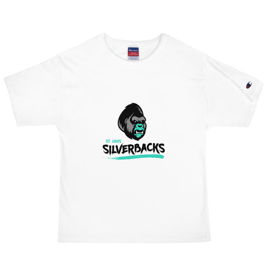 Signature | Champion T-Shirt | St. Louis Silverbacks Women’s Football Team | Mascot Logo