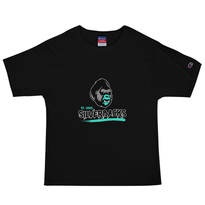 Signature | Champion T-Shirt | St. Louis Silverbacks Women’s Football Team | Mascot Logo