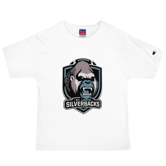 Signature | Champion T-Shirt | St. Louis Silverbacks Women’s Football Team | Shield Logo