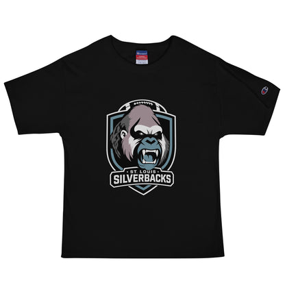 Signature | Champion T-Shirt | St. Louis Silverbacks Women’s Football Team | Shield Logo