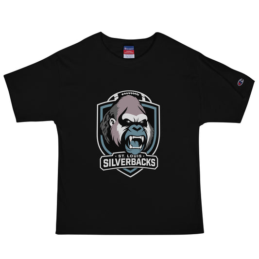 Signature | Champion T-Shirt | St. Louis Silverbacks Women’s Football Team | Shield Logo