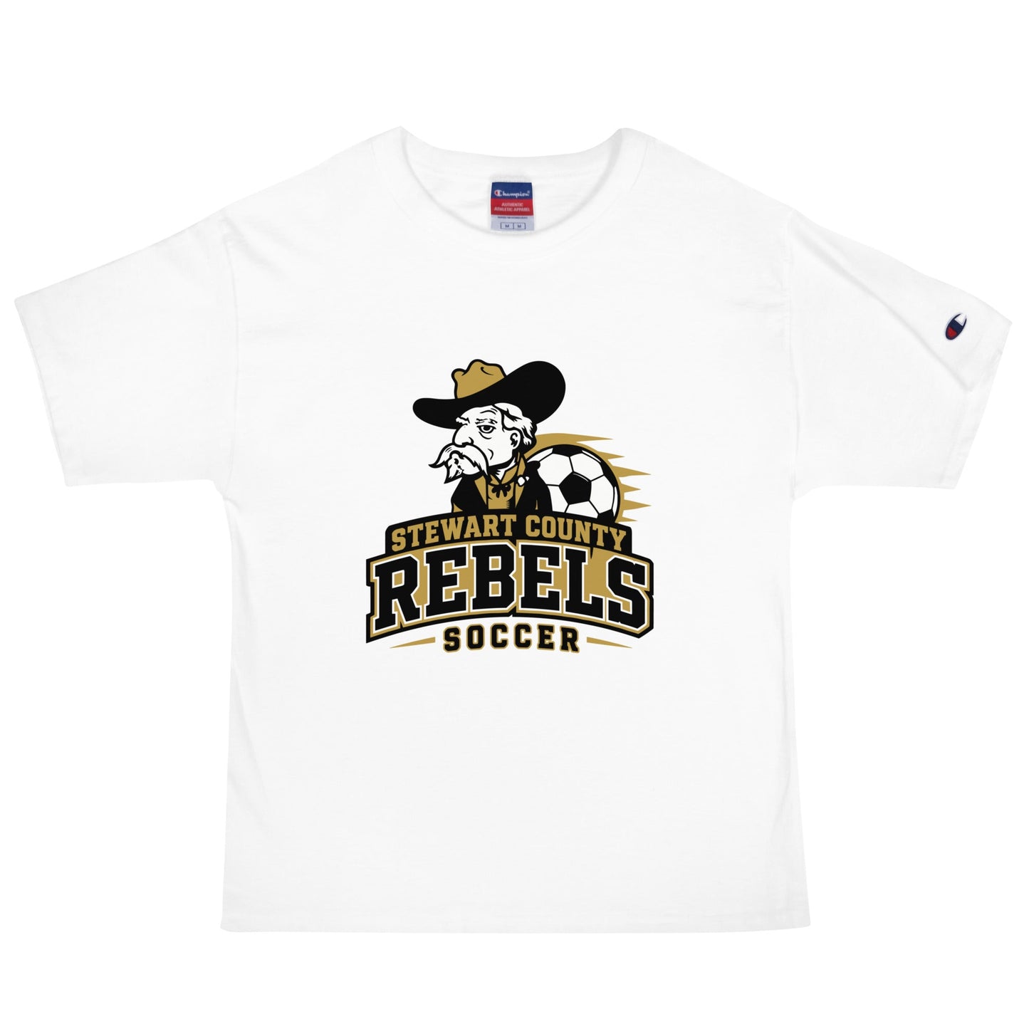 Signature | Champion T-Shirt | Stewart County Soccer | Crest Logo