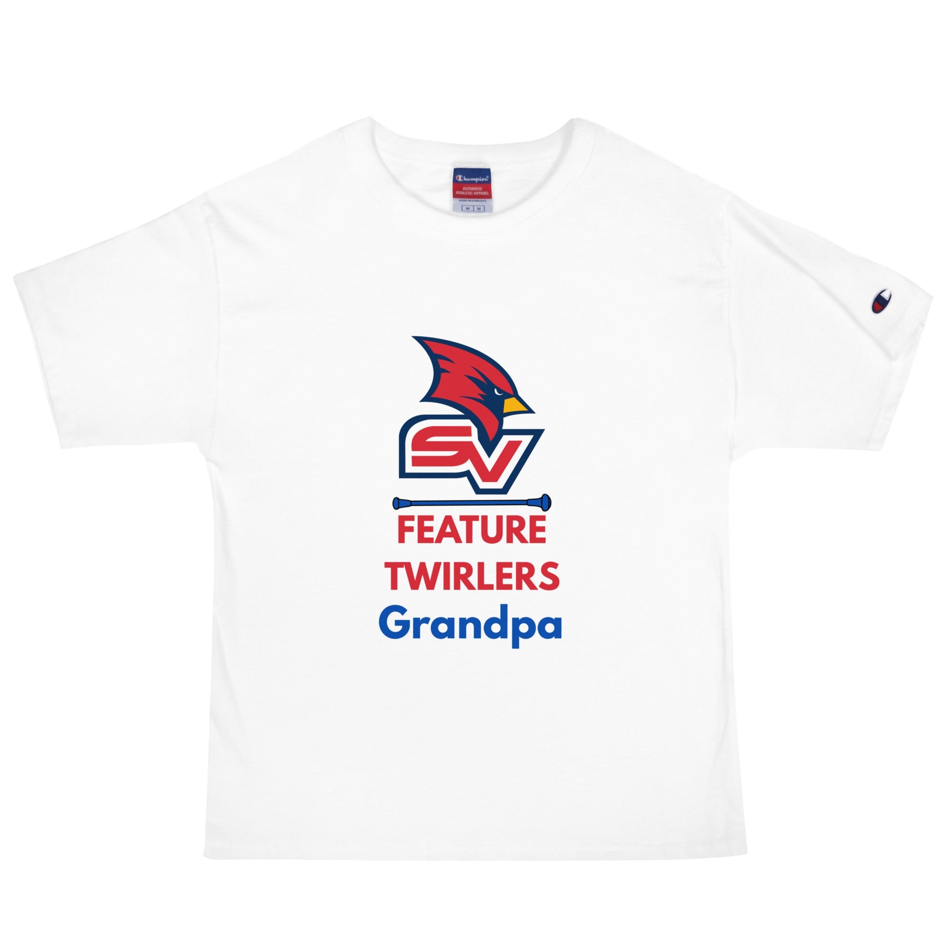 Signature | Champion T-Shirt | SVSU Feature twirlers | Grandpa Logo