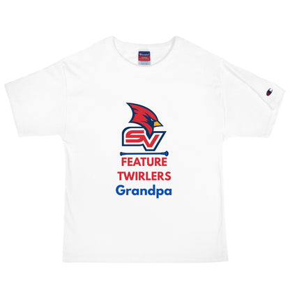 Signature | Champion T-Shirt | SVSU Feature twirlers | Grandpa Logo