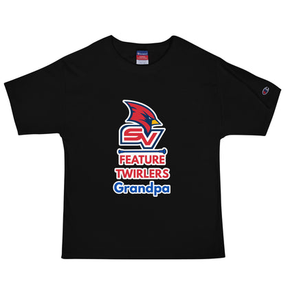 Signature | Champion T-Shirt | SVSU Feature twirlers | Grandpa Logo