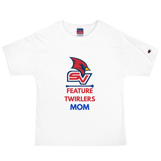 Signature | Champion T-Shirt | SVSU Feature twirlers | Mom Logo