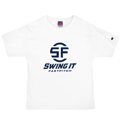 Signature | Champion T-Shirt | Swing It Fastpitch | Crest Logo