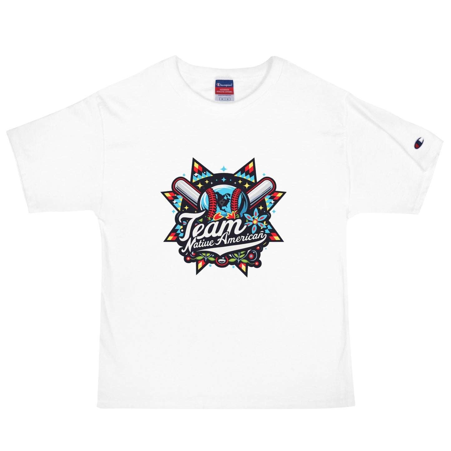 Signature | Champion T-Shirt | Team Native American | Tribal Emblem Logo