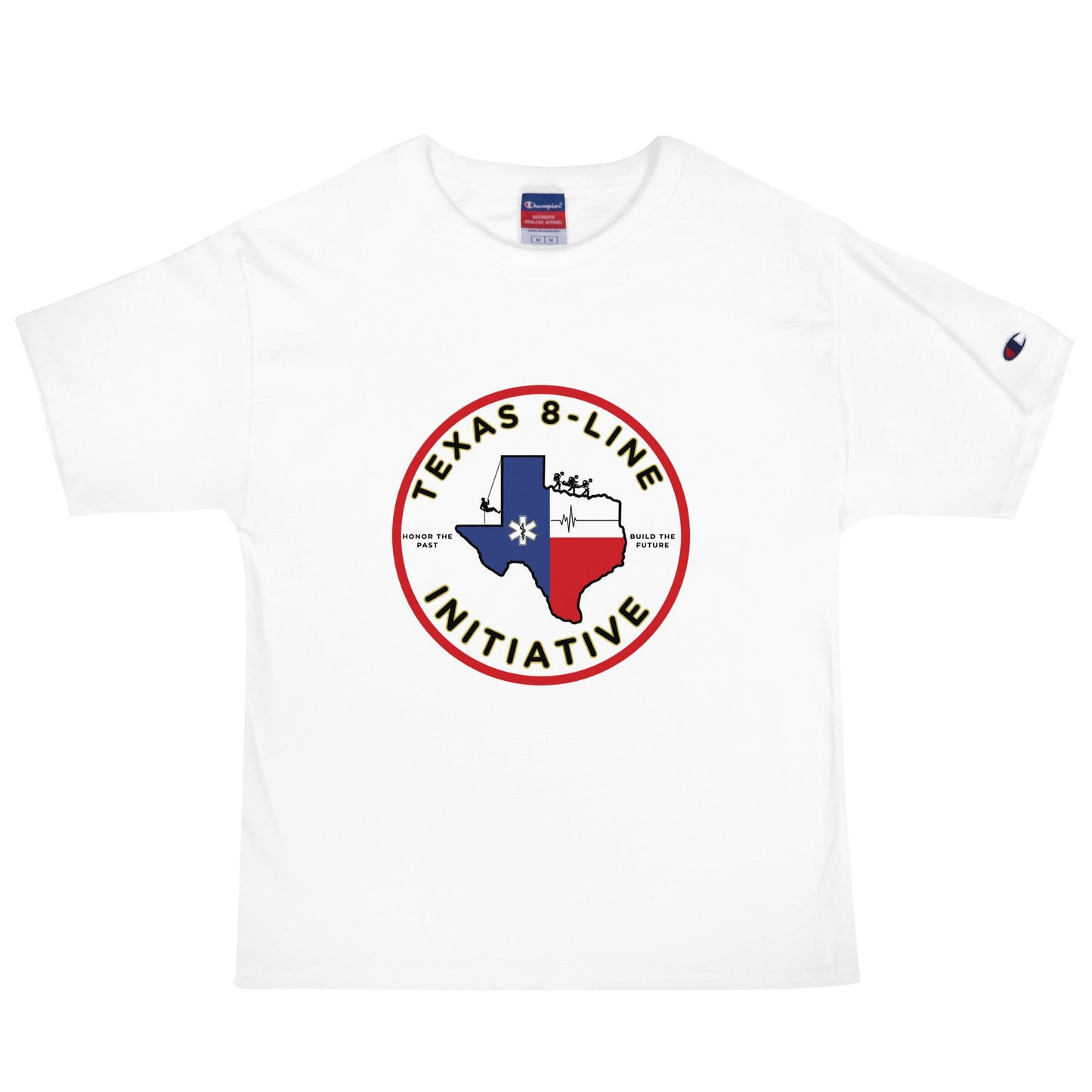Signature | Champion T-Shirt | Texas 8 - Line Initiative | Badge Logo